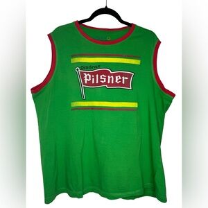 Y2K Mens Molson Old Style Pilsner Graphic Tank Top
